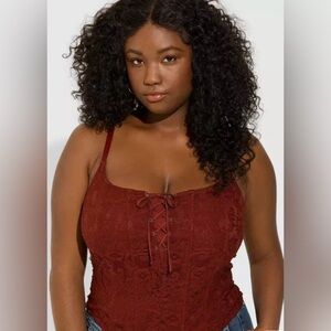 Torrid Lace Corset Crop Top